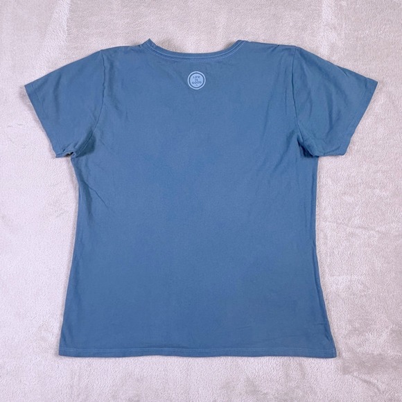 Life Is Good Womens Blue Good Day Sunshine Crusher Tee Graphic T-Shirt Large - Picture 2 of 11